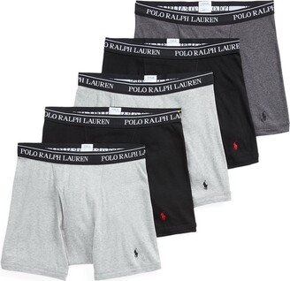 Assorted 5-Pack Cotton Boxer Briefs