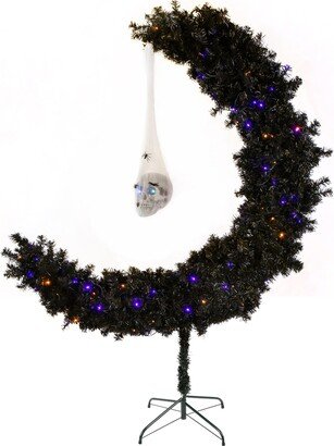 National Tree Company 6' Pre-Lit Halloween Moon Shape Tree