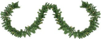 Northlight 9' Pre-Lit Northern Pine Artificial Christmas Garland - Warm White Led Lights