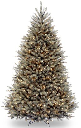 National Tree Company National Tree 7.5' Dunhill Blue Fir Hinged Tree with Clear Lights