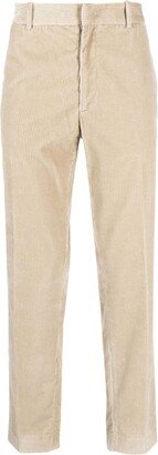 Corduroy Straight-Leg Trousers-AT