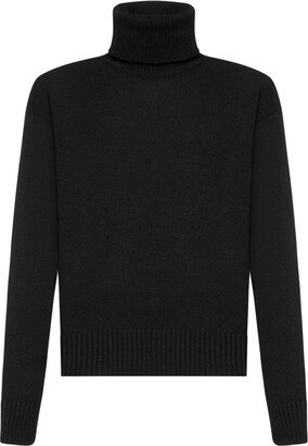 Fine Knit Turtleneck Jumper-AB