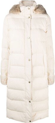 Trimmed-Hood Padded Coat