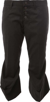 Christopher Nemeth Flared Hem Cropped Trousers