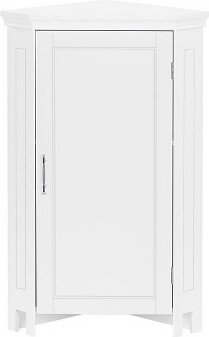 Somerset Single Door Corner Cabinet White