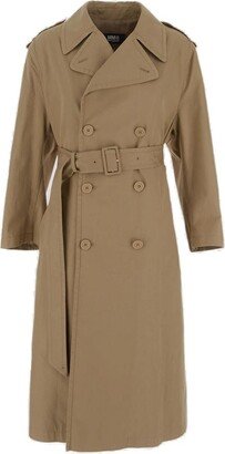 Belted Button-Up Coat-AC