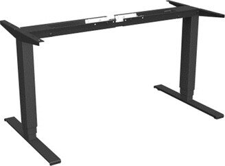 Upgrade 50 in. Quadro Workstation Sit-to-Stand 3-Tier Base, Black