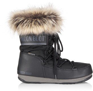 Monaco Faux-Fur Low Boots