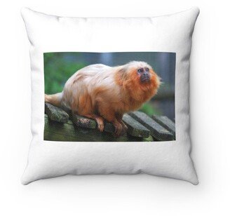 Golden Lion Tamarin Pillow - Throw Custom Cover Gift Idea Room Decor