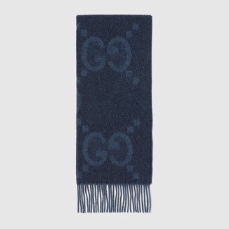 GG cashmere jacquard scarf-AA