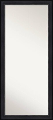 29 x 65 Non-Beveled Astor Black Full Length Floor Leaner Mirror