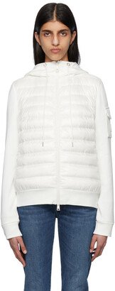 White Quilted Down Jacket