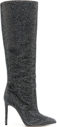 Holly 115mm crystal-embellished boots