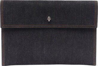 Skull Embellished Clutch Bag