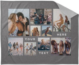 Fleece Photo Blankets: Gallery Of Nine Sweatshirt Blanket, Sweatshirt, 50X60, Multicolor