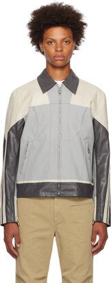 Gray Nuage Faux-Leather Jacket