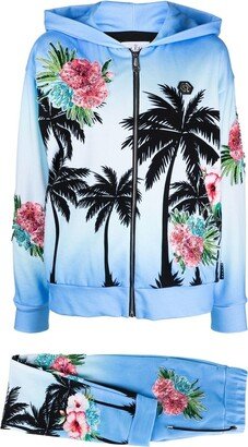 Hawaii-print tracksuit set