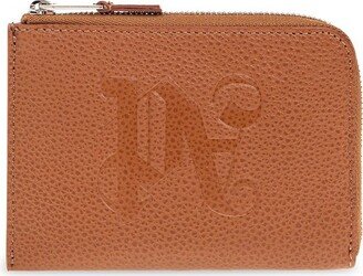 PA Monogram Embossed Zipped Cardholder