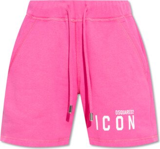 Shorts With Logo - Pink-AA