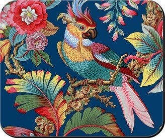 Mouse Pads: Edwardian Parrot - Bright Mouse Pad, Rectangle Ornament, Multicolor