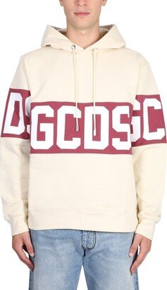 Logo-Embroidered Drawstring Hoodie-AD