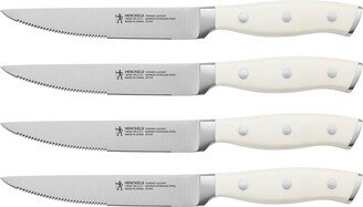 HENCKELS CUTLERY Henckels International Forged Accent 4-Piece Steak Knife Set - White