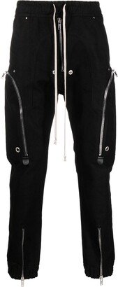 Drop-Crotch Drawstring Tapered Trousers-AA