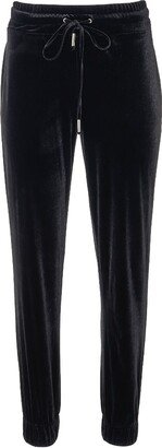 Lita Couture Black Velvet Sweatpants