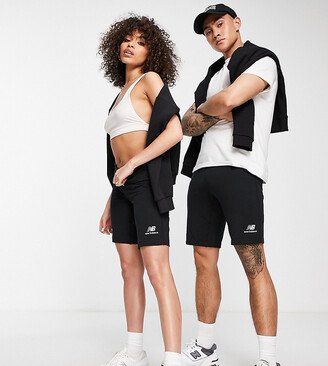 Unisex legging shorts in black