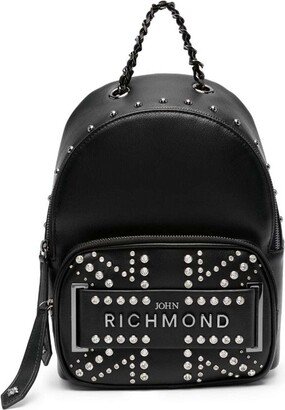 Backpack With Logo And Studs