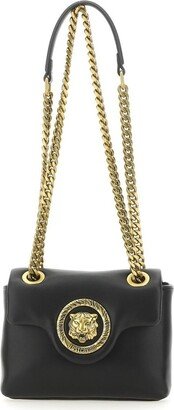 Tiger Head Motif Chain-Linked Crossbody Bag