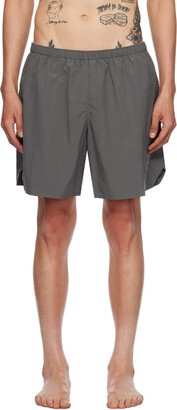 Khaki Reflective Swim Shorts