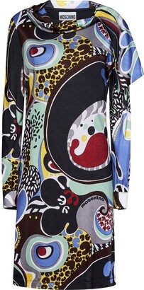 Graphic-Printed Crewneck Dress