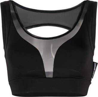 Mesh-Detail Sport Bra