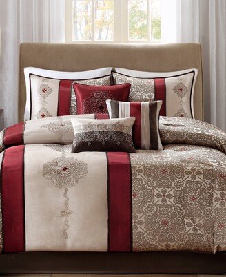 Donovan Jacquard Medallion 7-Pc. Comforter Set, King