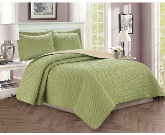 Luxury Majestic 2 Pc Quilted Coverlet Set, Twin/Twin Xl