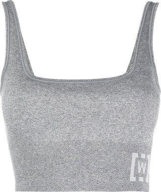 Rib-Knit Sports Bra