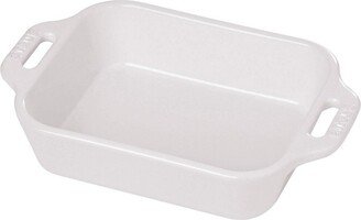 Ceramic 13-inch x 9-inch Rectangular Baking Dish - White