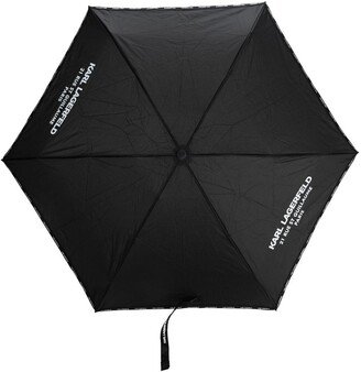 Logo-Print Adjustable Umbrella