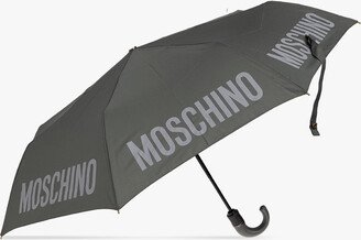 Folding Umbrella With Logo Unisex - Grey-AA