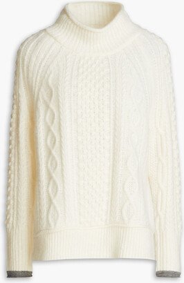 Camil cable-knit wool-blend turtleneck sweater