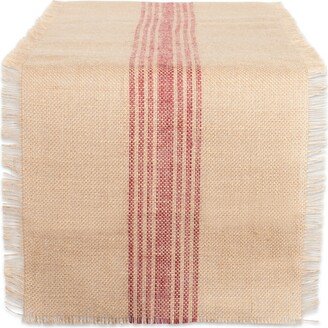 Barn Middle Stripe Burlap Table Runner 14