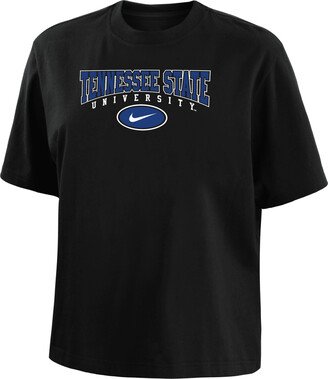 Tennessee State Women's College Boxy T-Shirt in Black