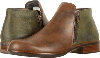 Helm (Pecan Brown Leather/Oily Olive Suede) Women's Boots