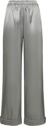 Silk satin stretch pajama pants