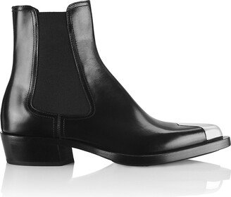 Calf Leather Ankle Boots