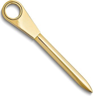 Curata Brass-Plated Letter Opener with Magnifying Glass Handle - 7 x 2.75