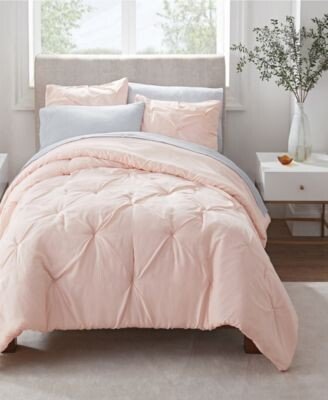 Simply Clean Antimicrobial Pleated 7 Pc. Comforter Sets