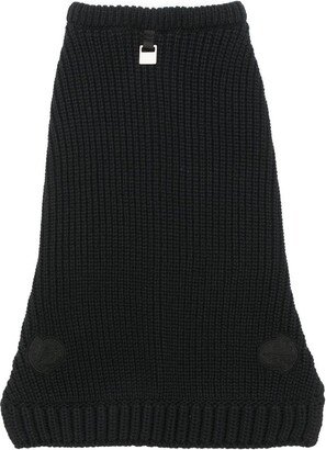 Logo-Patch Knitted Dog-Vest