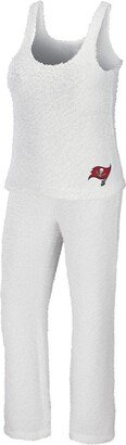 Women's Wear by Erin Andrews Cream Tampa Bay Buccaneers Cozy Scoop Neck Tank Top Pants Sleep Set